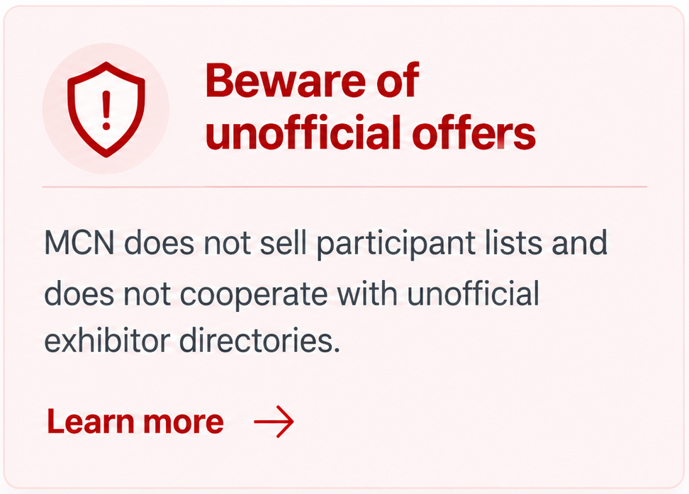 beware of unofficial offers