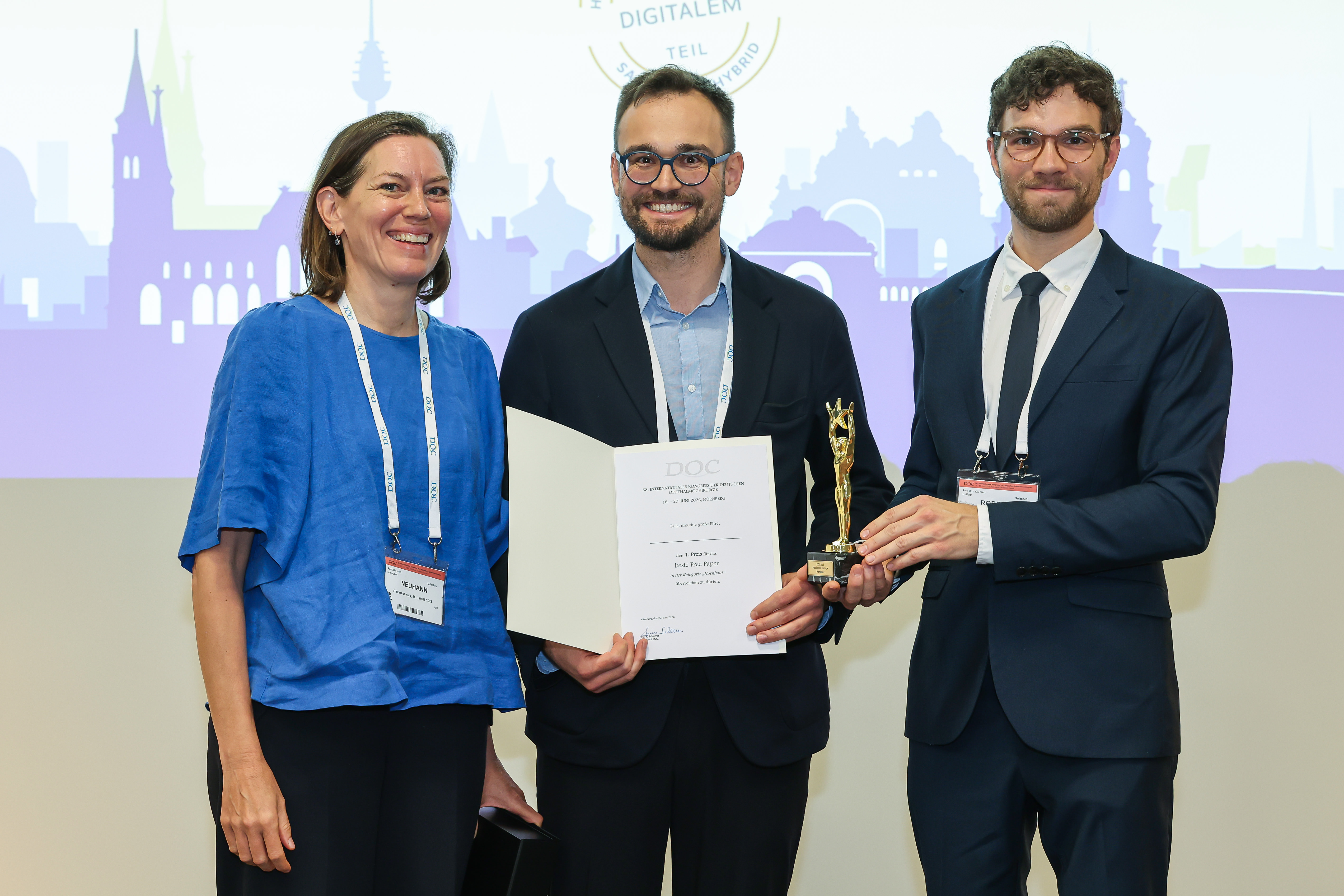 Bestes Free Paper – Häufige Applikation von HPMC-basierter Riboflavin-Lösung vermindert die Hornhautversteifung während der UV-Bestrahlung bei CXL-Prozeduren