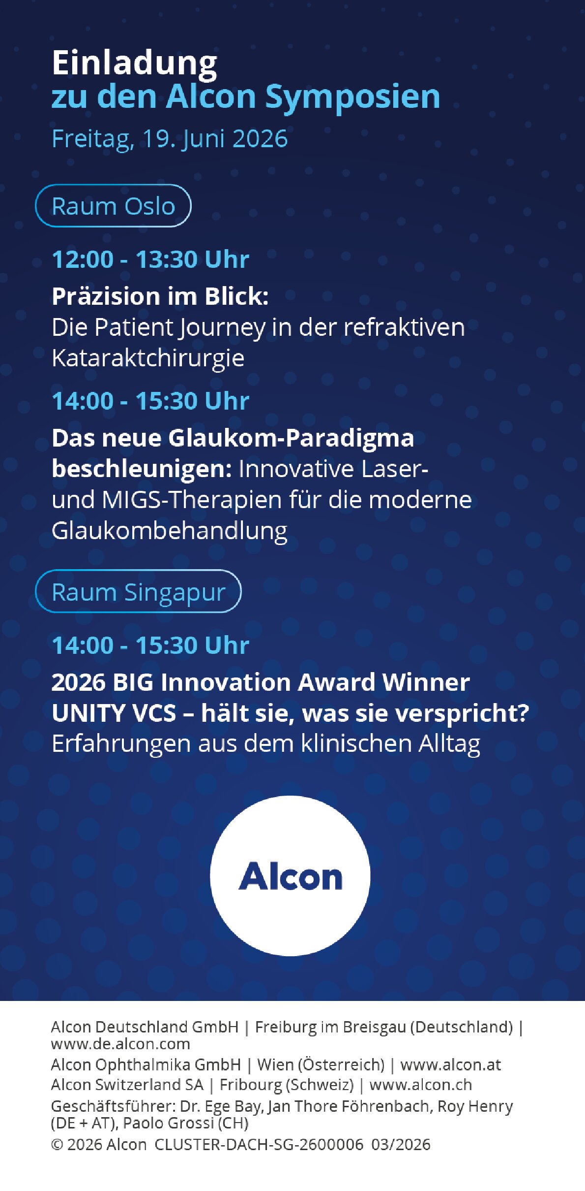 Anzeige Alcon Deutschland GmbH