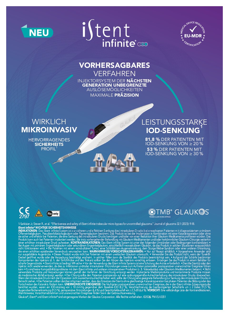 Anzeige Glaukos Germany GmbH